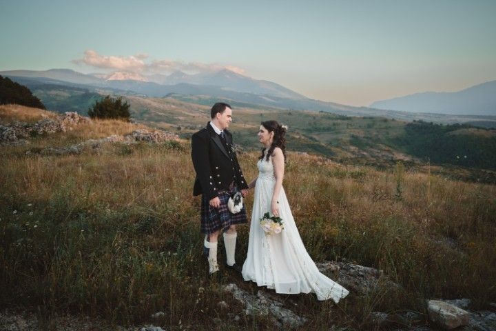 Wedding photography in Scotland by Longtake Film