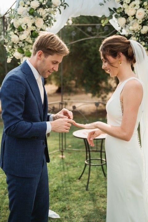 Wedding photography in Málaga in natural light, during the ceremony