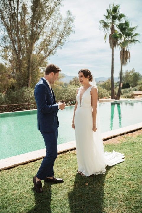 candid moment - Jeffrey & Elise - Spring wedding in Finca La Familia Naranja, Málaga
